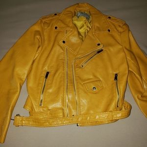 Yellow Leather Jacket